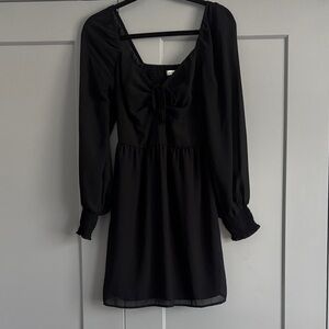 Hollister Black Long Sleeve Dress